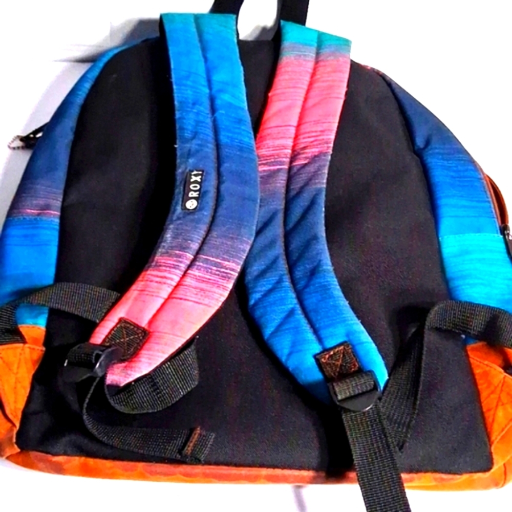 Roxy Funkadelic Bold Colorful Large Adjustable Backpack - Picture 3 of 12